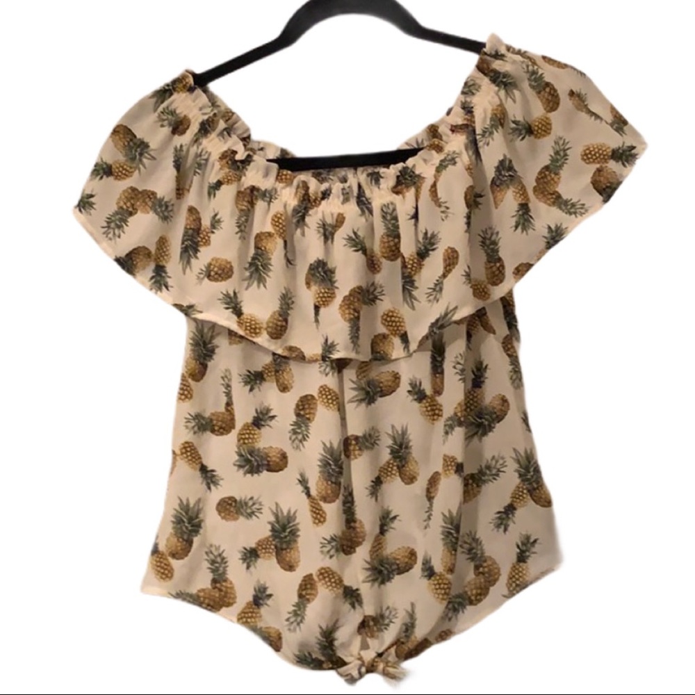Pineapple Print Top